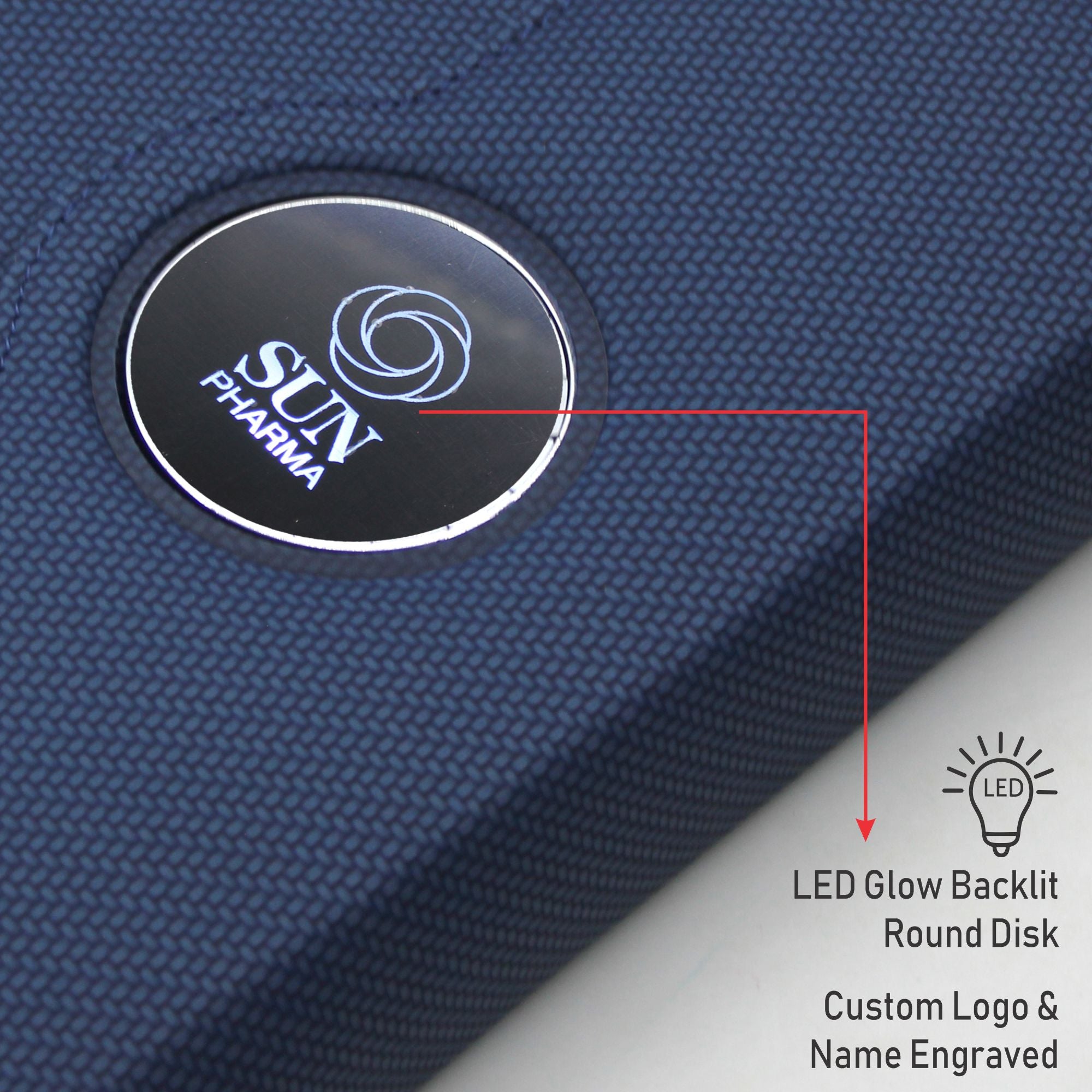 Sparq Smart Wireless Charging 8000 mAh Powerbank Notebook (Free Name Personalisation) - Navy Blue