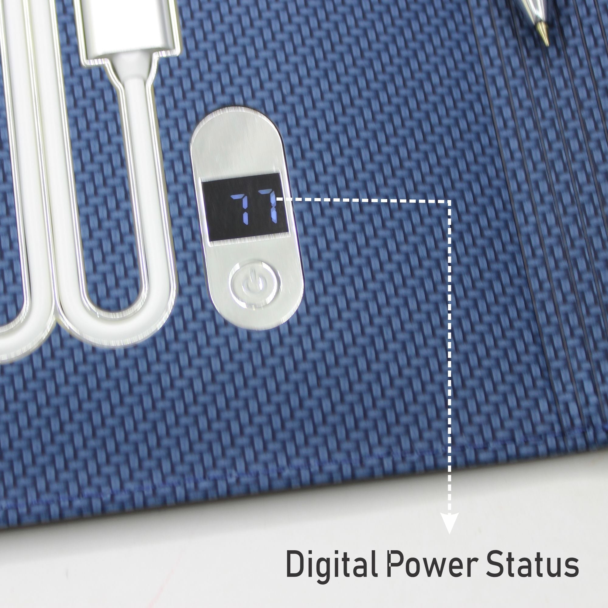 Sparq Smart Wireless Charging 8000 mAh Powerbank Notebook (Free Name Personalisation) - Navy Blue