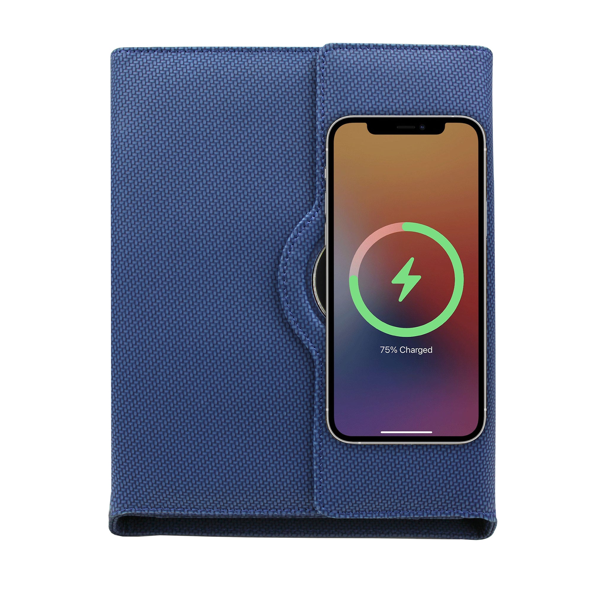 Sparq Smart – Wireless Charging Powerbank Ringbinder Notebook - Navy Blue