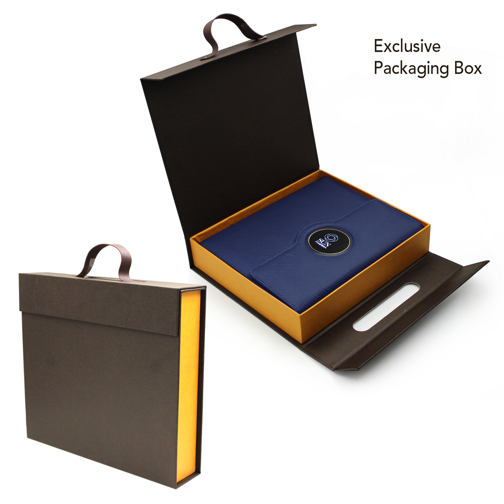 Sparq Smart Wireless Charging 8000 mAh Powerbank Notebook (Free Name Personalisation) - Navy Blue