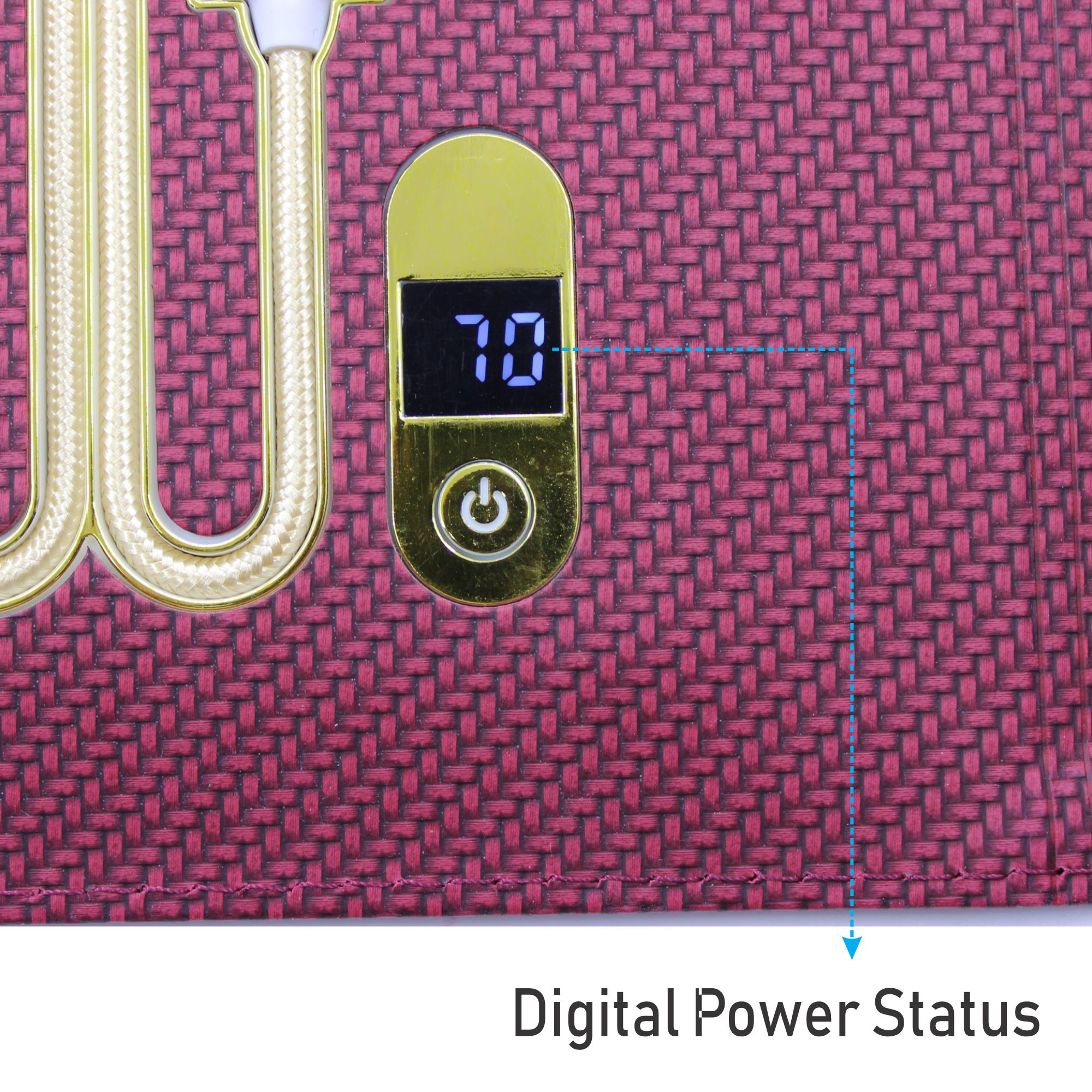 Sparq Smart Wireless Charging 8000 mAh Powerbank Notebook (Free Name Personalisation) - Burgundy