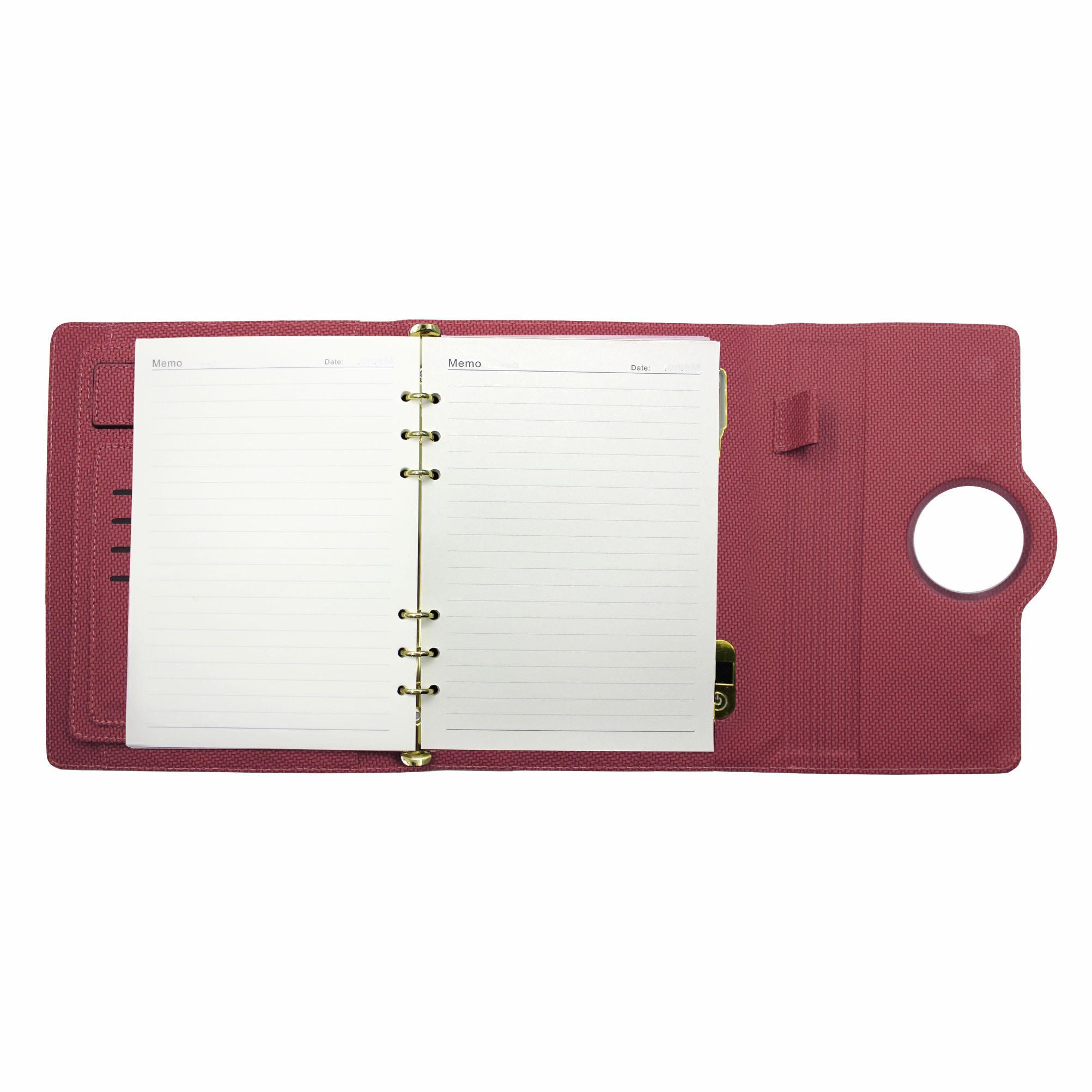 Sparq Smart Wireless Charging 8000 mAh Powerbank Notebook (Free Name Personalisation) - Burgundy