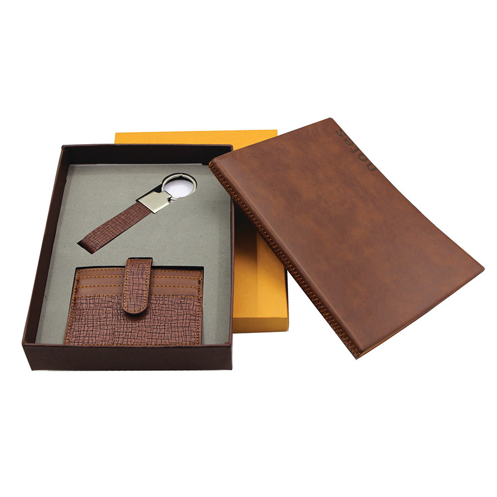 COMBO-NCK 3 PC Gift Set (Notebook + Card Holder + Keyring)