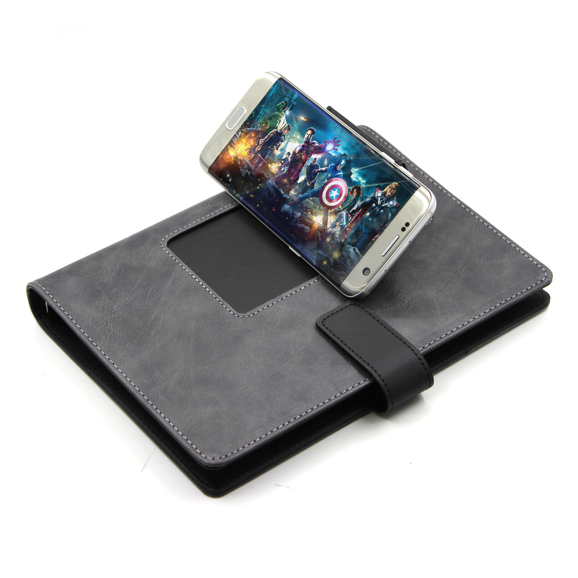 Personalised Mobinox Smart Organizer Ringbinder Notebook with Mobile Stand - No Cash on Delivery