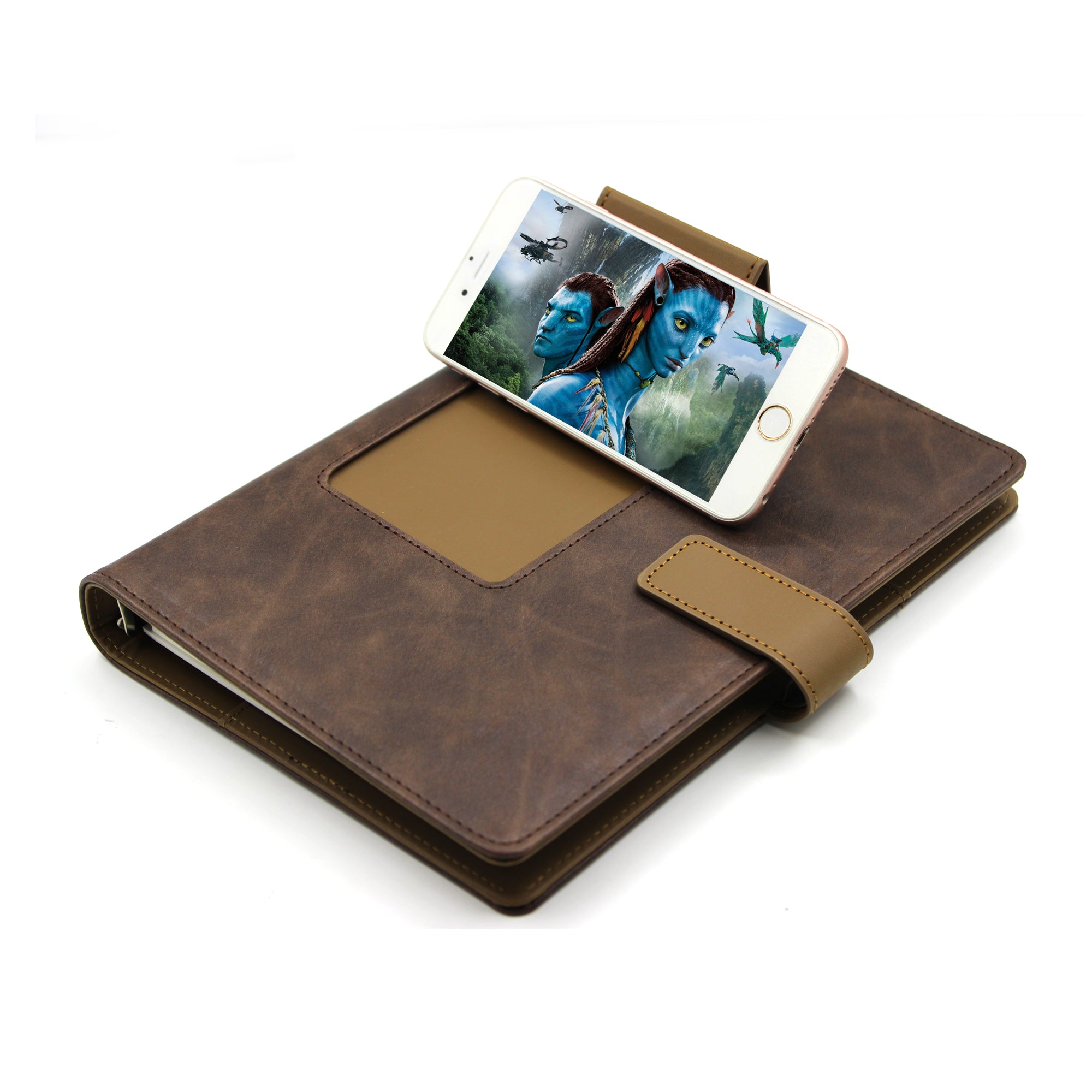 Personalised Mobinox Smart Organizer Ringbinder Notebook with Mobile Stand - No Cash on Delivery
