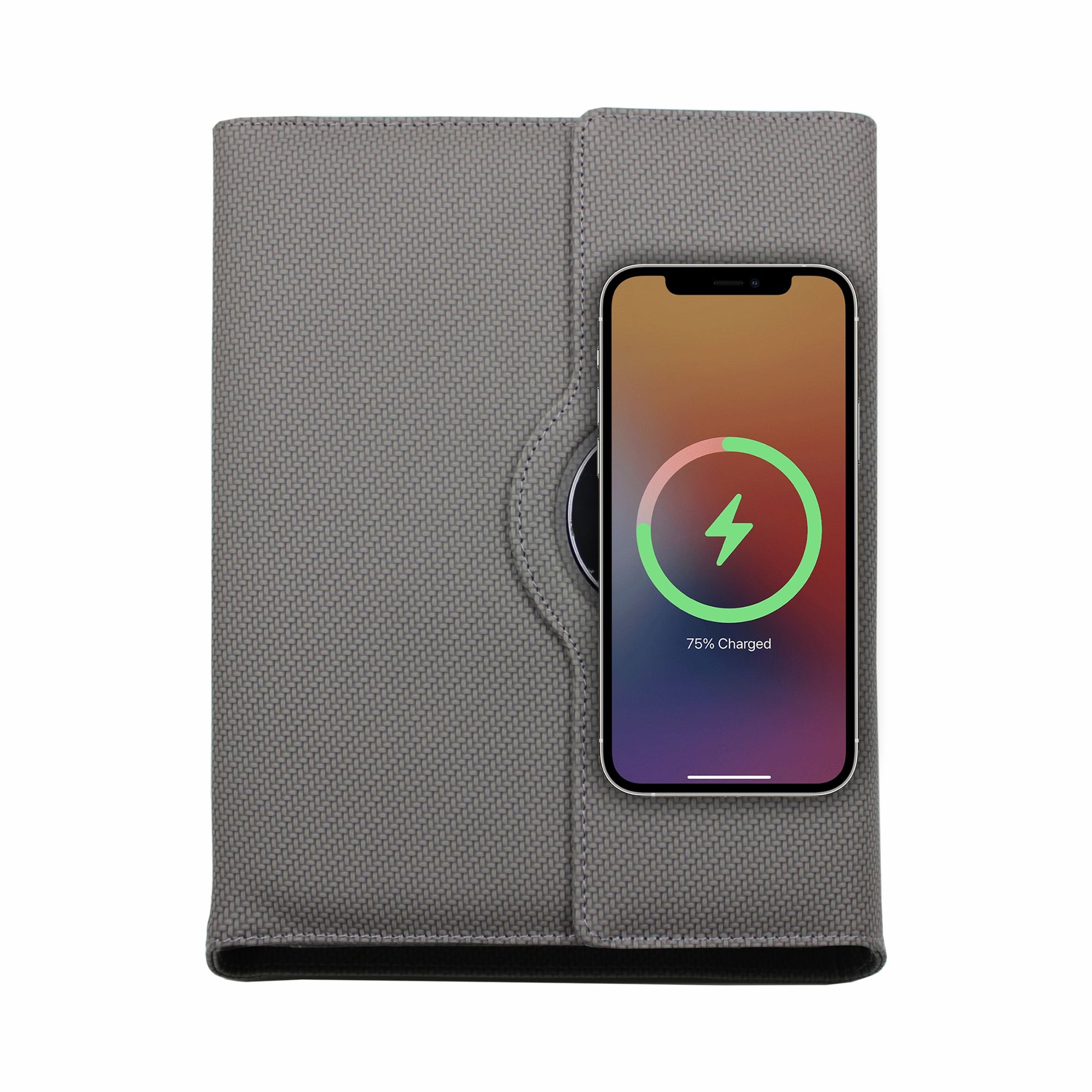 Sparq Smart – Wireless Charging Powerbank Ringbinder Notebook - Grey