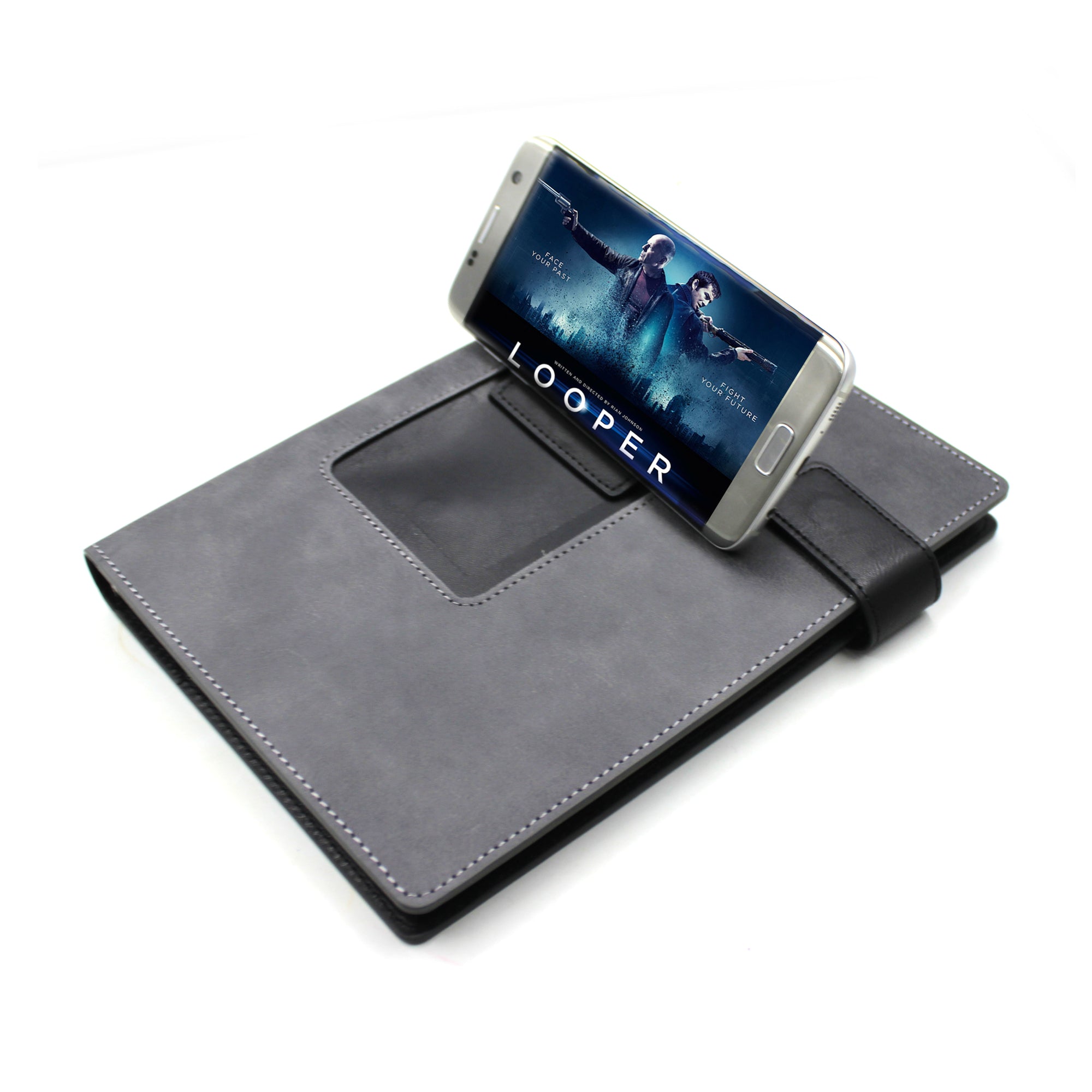 Personalised Mobinox Smart Organizer Ringbinder Notebook with Mobile Stand - No Cash on Delivery