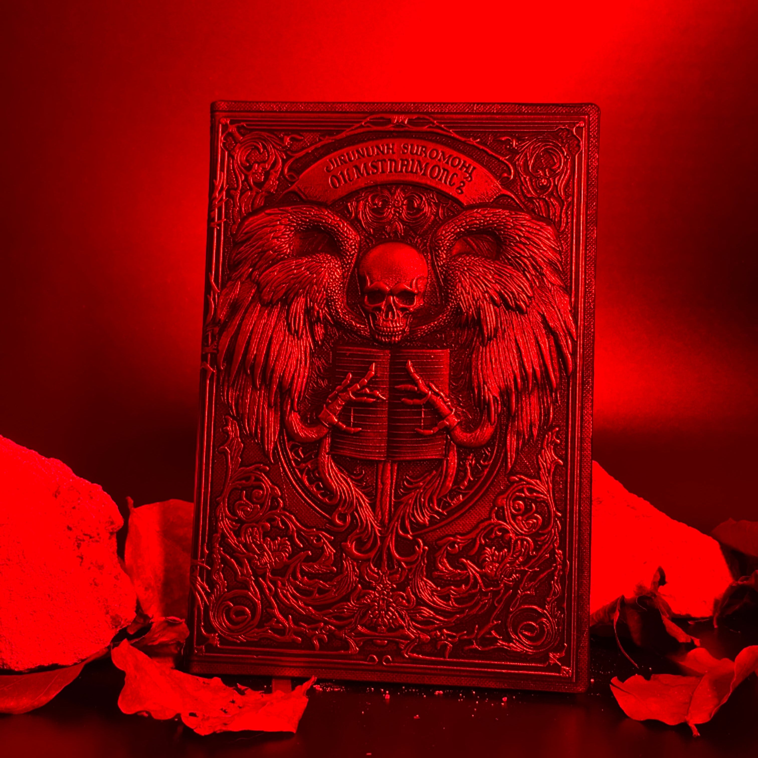 Eternal Requiem – Deathnote Guardian Skull 3D Embossed Vintage Leather Journal Notebook with Golden Diamond Ball Pen (Limited Edition)