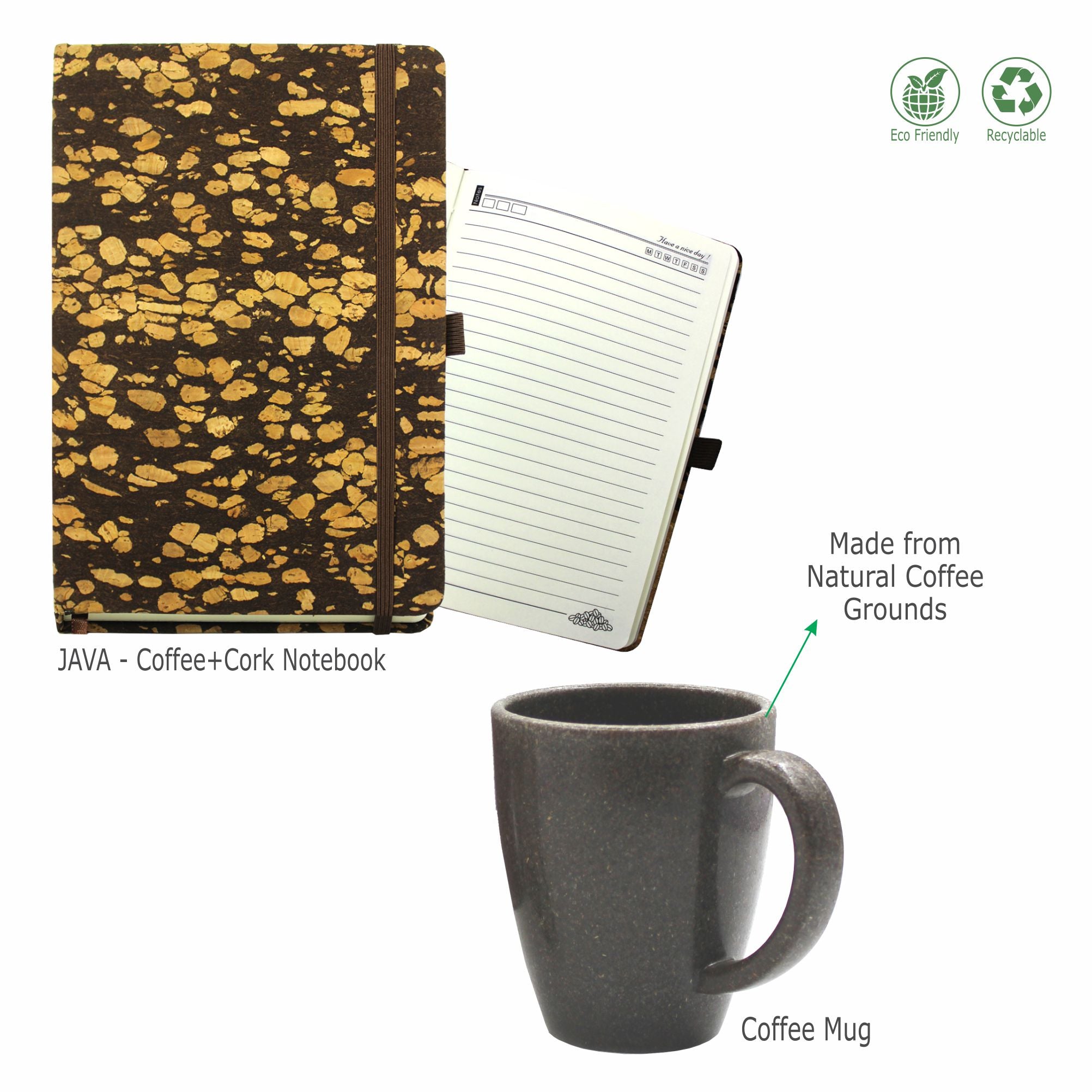 JAVA-NM – Coffee Fusion 2 PCS Gift Set (Notebook + Mug)