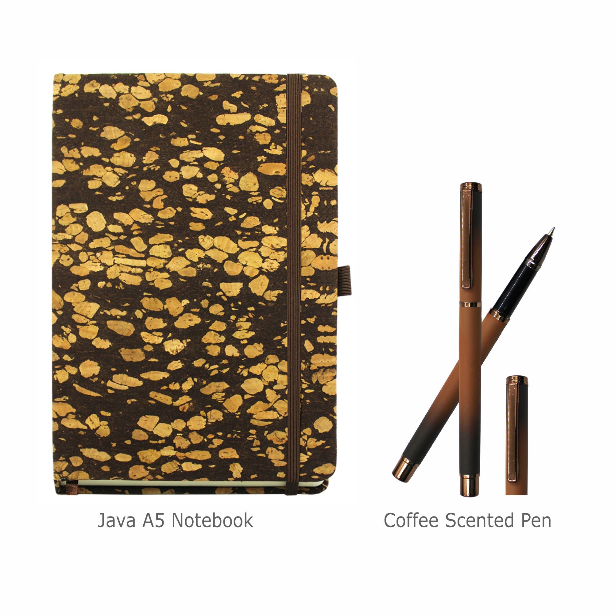 Java Coffee Notebook & Preciosa Coffee Pen (Gift Set)