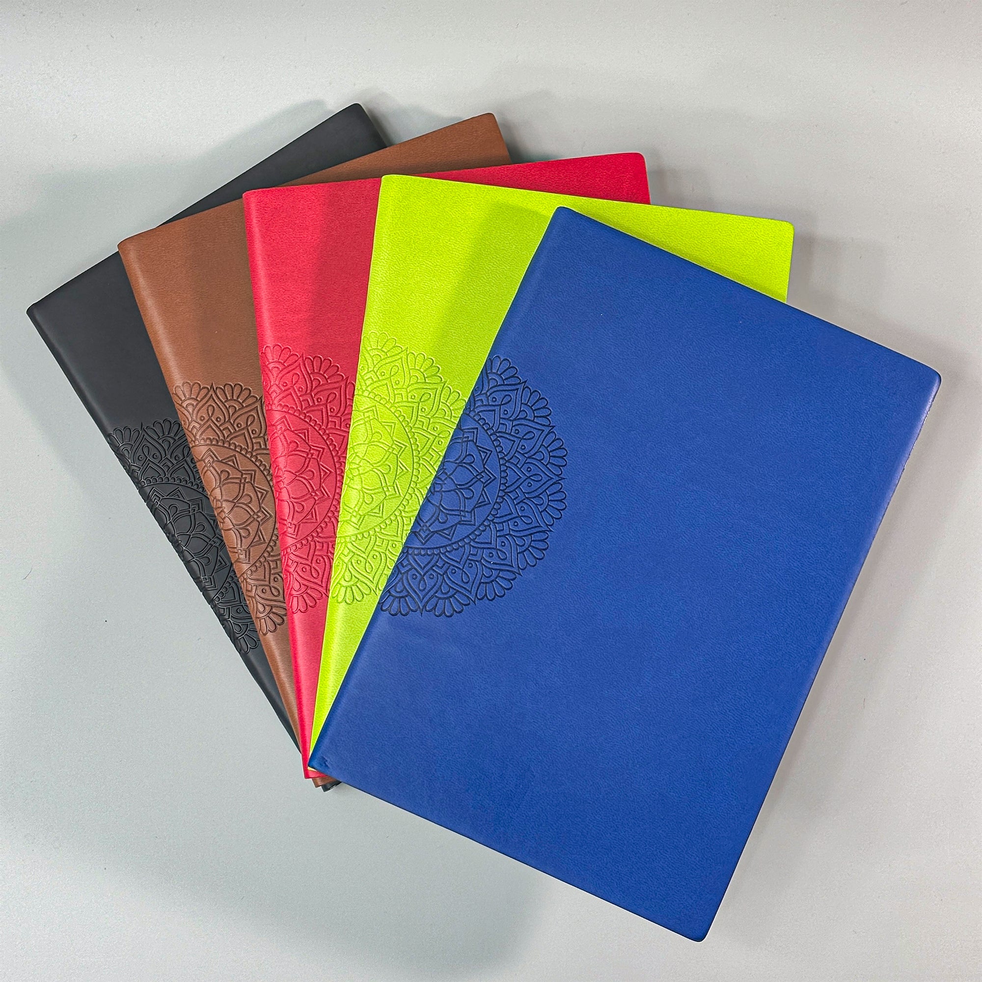Mandala Design Leather A5 Journal Notebook - Premium Journal Notebook - Viva Diaries 