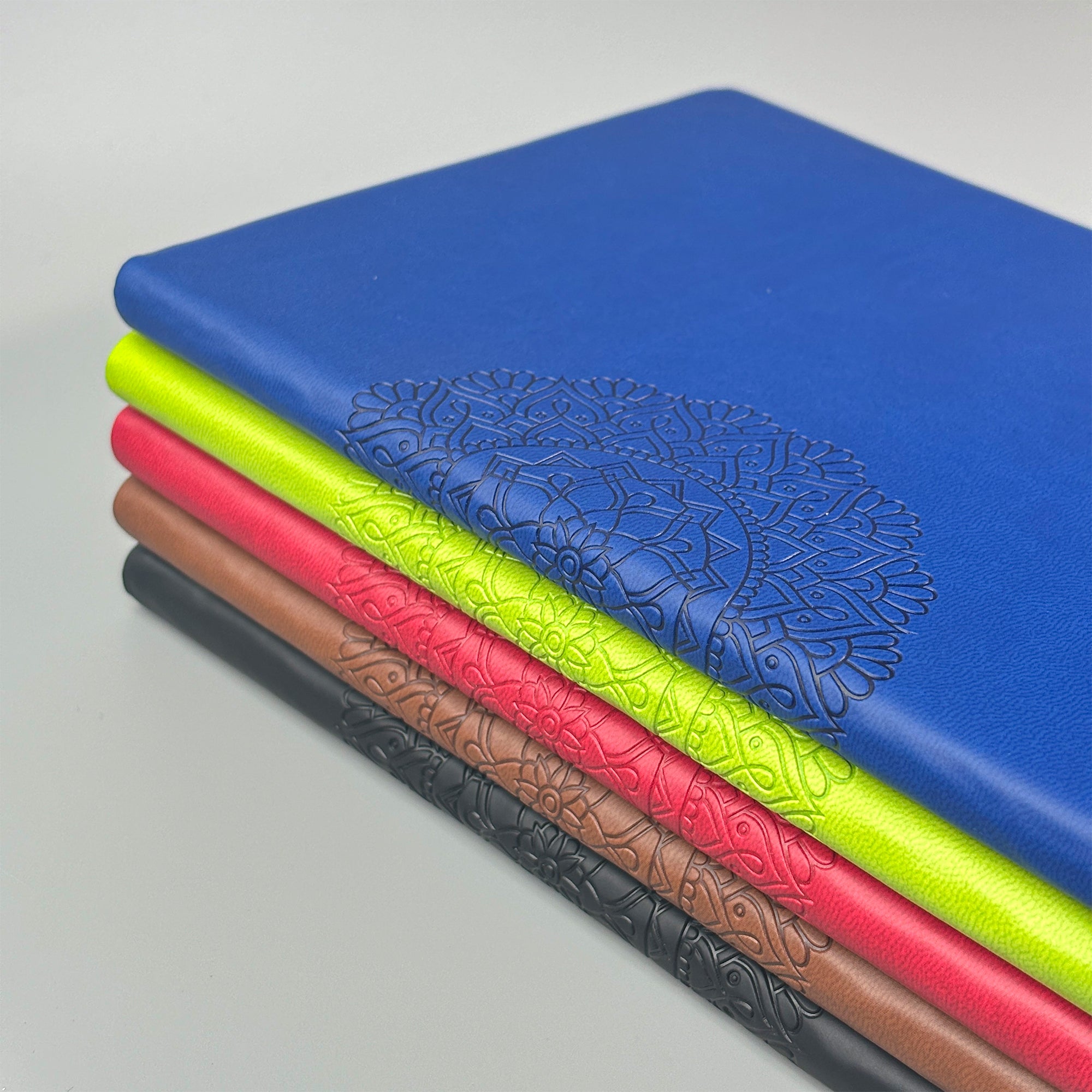 Mandala Design Leather A5 Journal Notebook - Premium Journal Notebook - Viva Diaries 