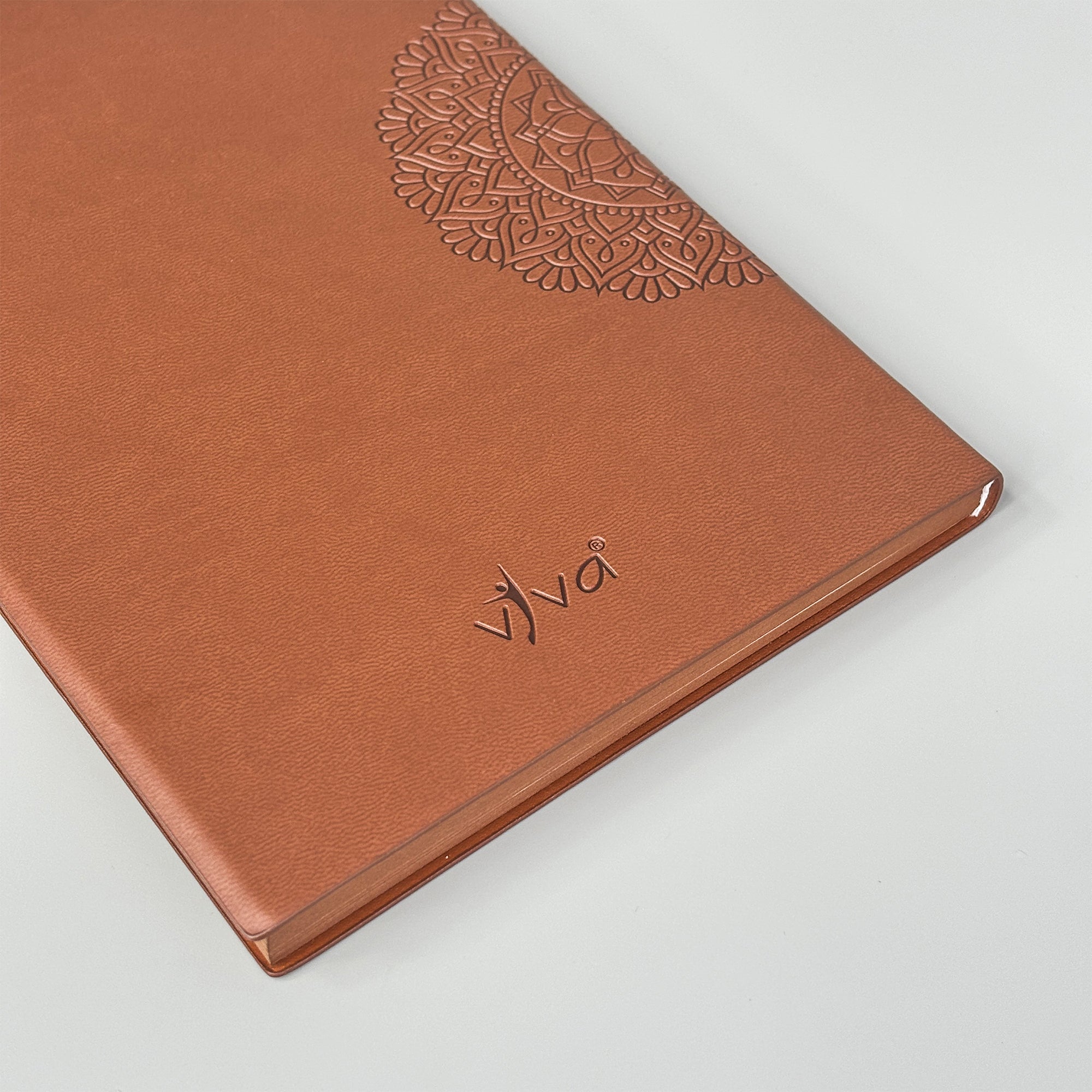 Mandala Design Leather A5 Journal Notebook - Premium Journal Notebook - Viva Diaries 