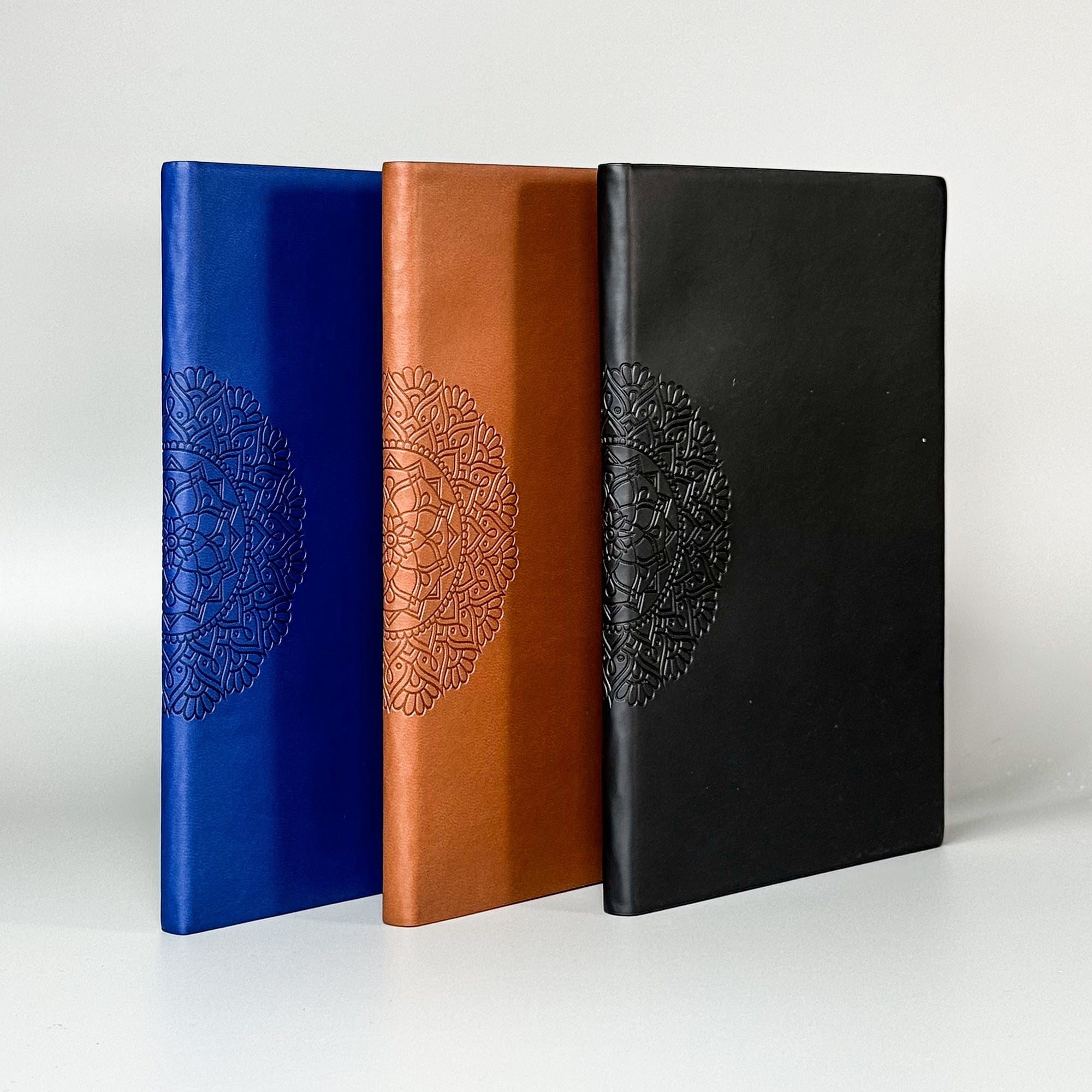 Mandala Design Leather A5 Journal Notebook - Premium Journal Notebook - Viva Diaries 