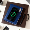 Next Gen - Smart Wireless Charging 8000 mAh Powerbank Notebook with 16 GB Pendrive - (Free Name Personalisation) - Blue