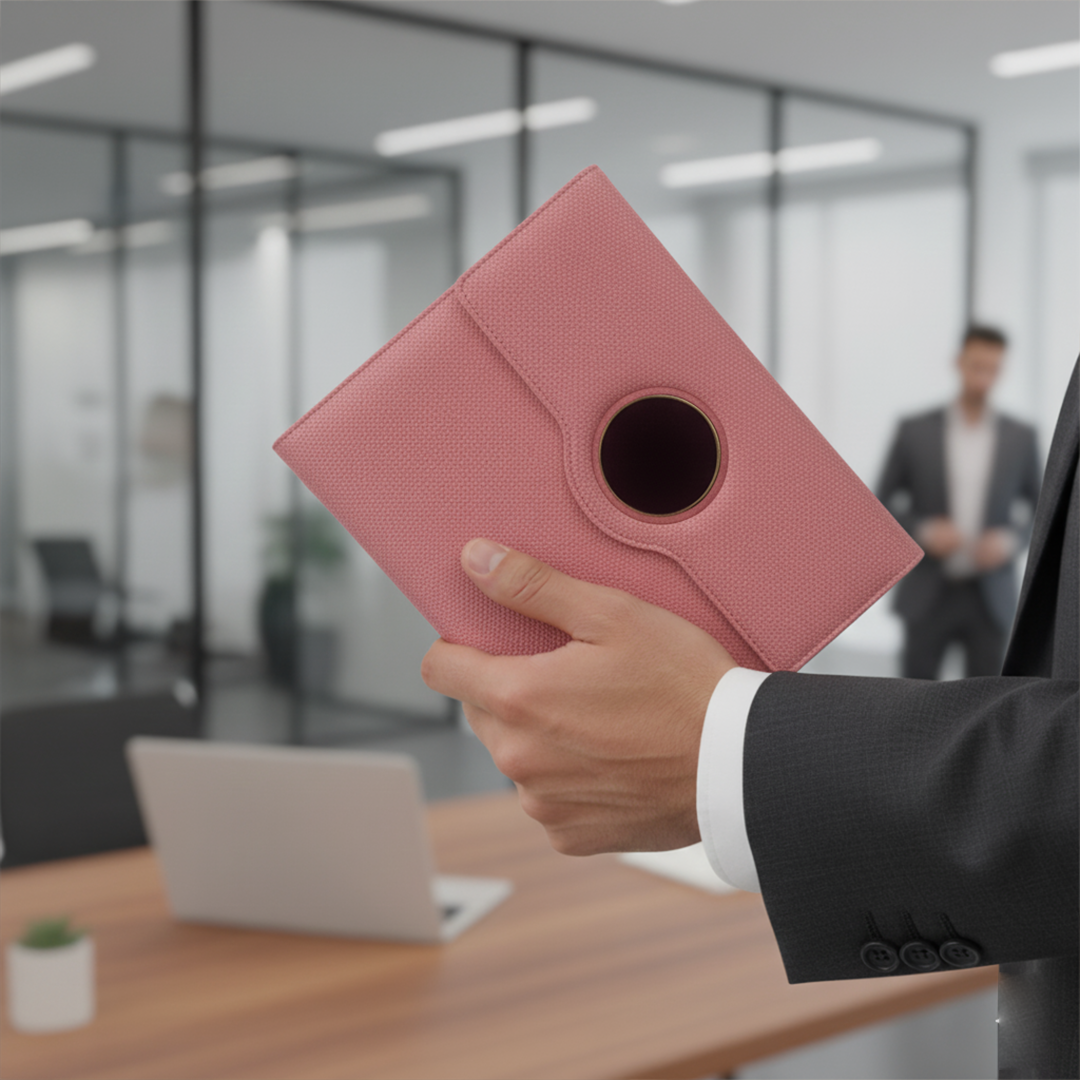 Sparq Smart Wireless Charging 8000 mAh Powerbank Notebook (Free Name Personalisation) - Pink