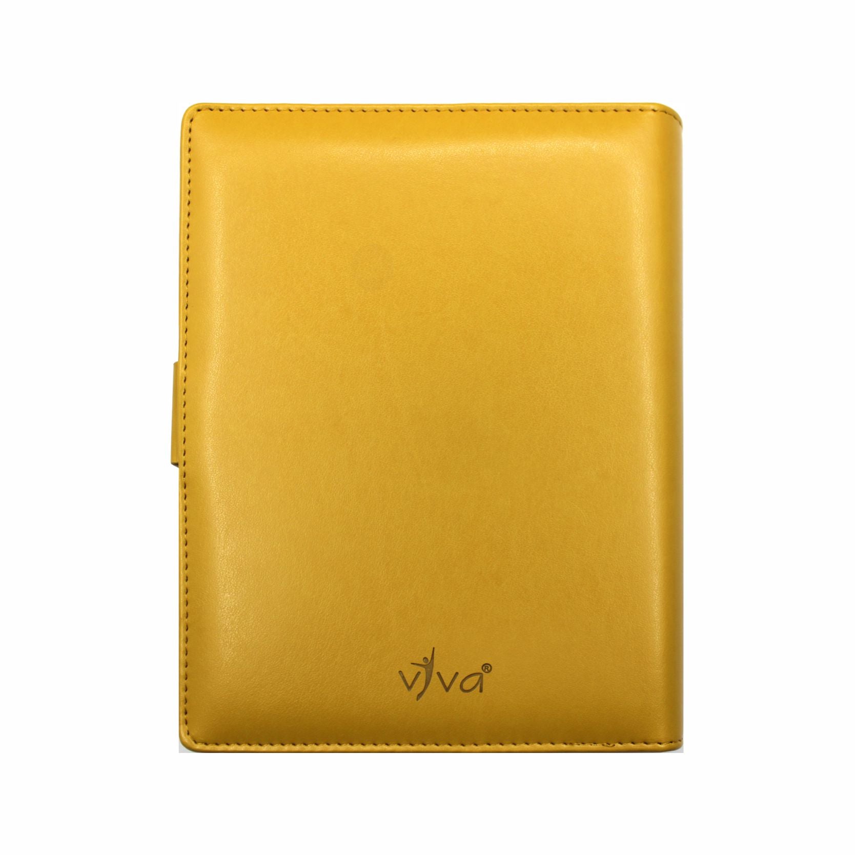 Next Gen - Smart Wireless Charging 8000 mAh Powerbank Notebook with 16 GB Pendrive - (Free Name Personalisation) - Mustard Yellow