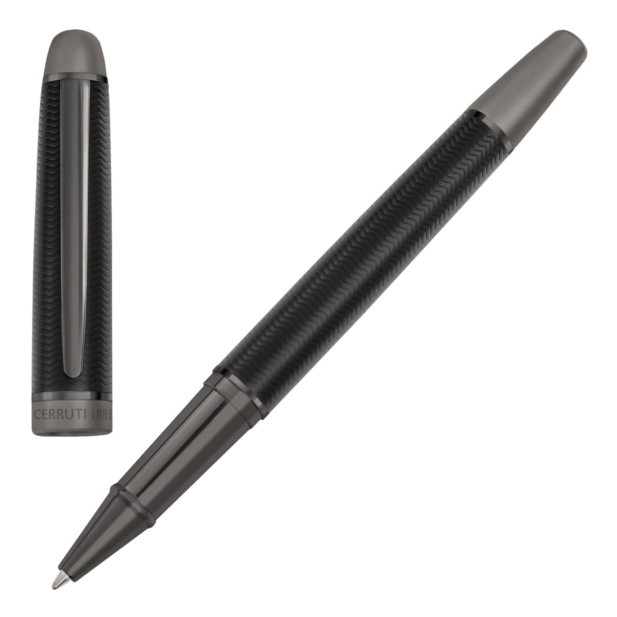 Holborn Black & Gun Rollerball Pen | NSI5895A