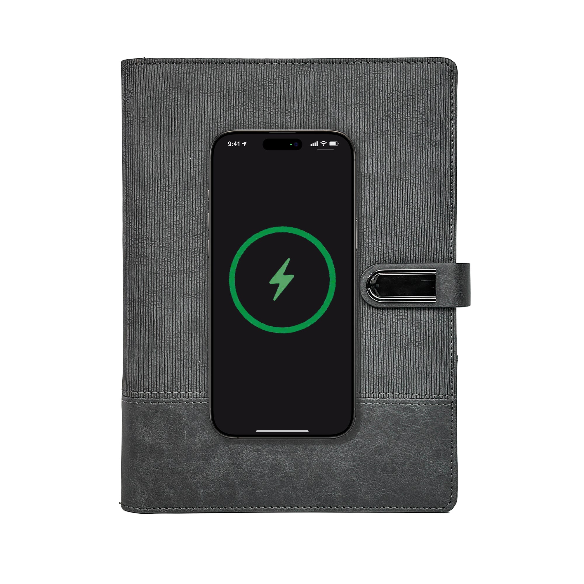 Surge X - Smart Wireless Charging 8000 mAh Powerbank Notebook with 16 GB Pendrive