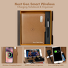Next Gen - Smart Wireless Charging 8000 mAh Powerbank Notebook with 16 GB Pendrive - (Free Name Personalisation) - Tan