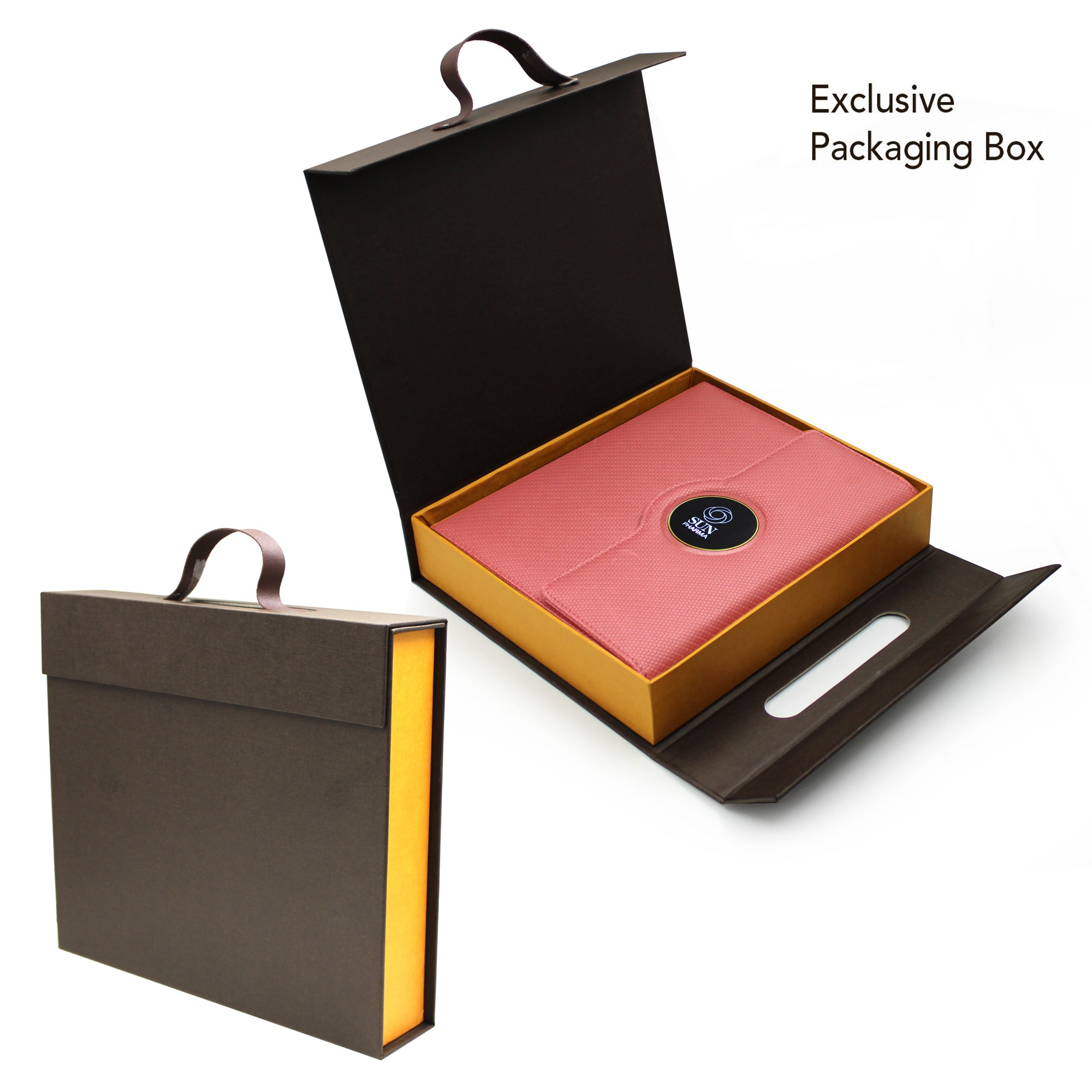 Sparq Smart Wireless Charging 8000 mAh Powerbank Notebook (Free Name Personalisation) - Pink