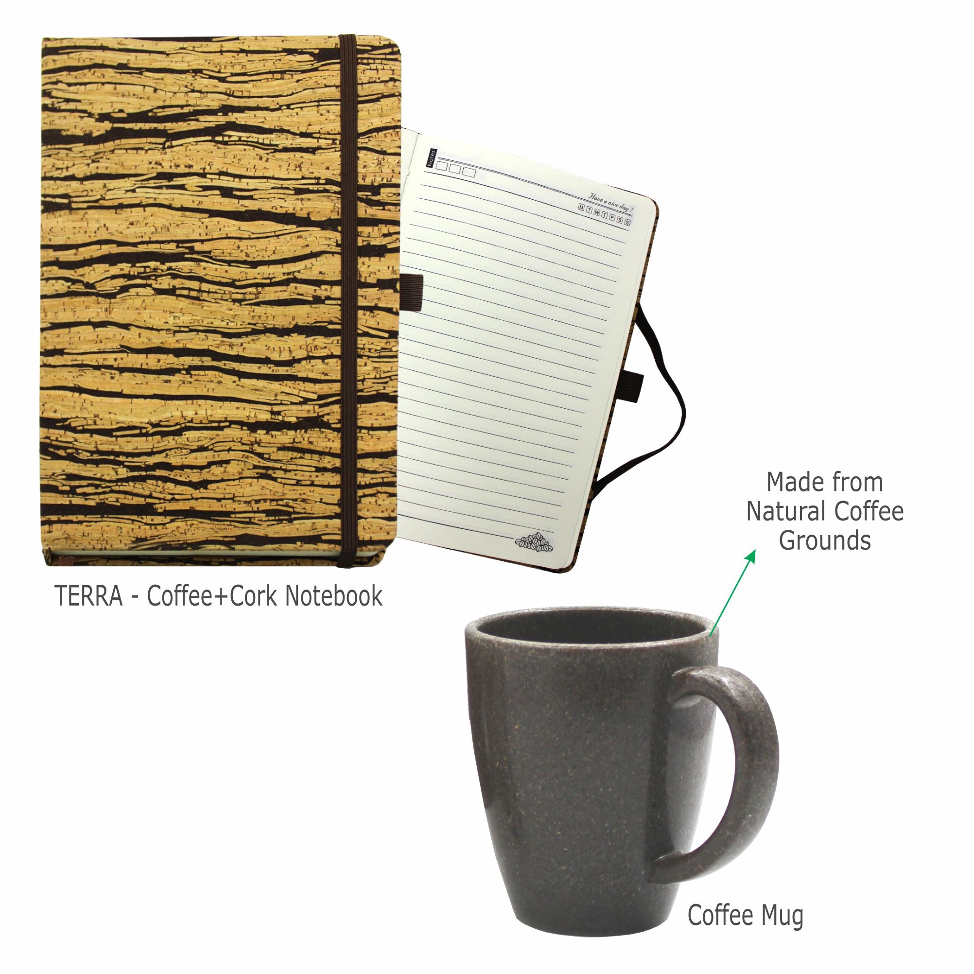 TERRA-NM – Coffee Fusion 2 PCS Gift Set (Notebook + Mug)