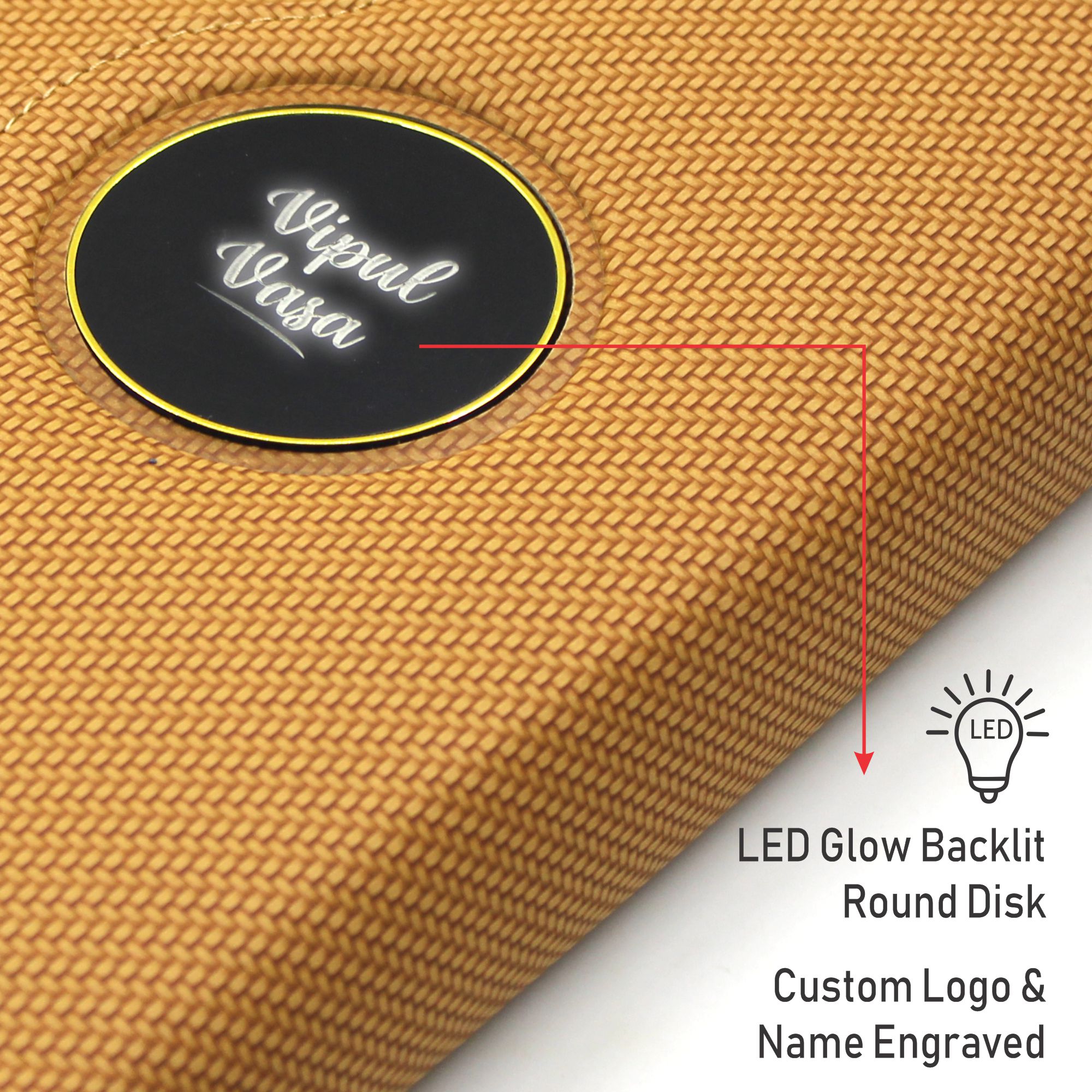 Sparq Smart Wireless Charging 8000 mAh Powerbank Notebook (Free Name Personalisation) - Tan