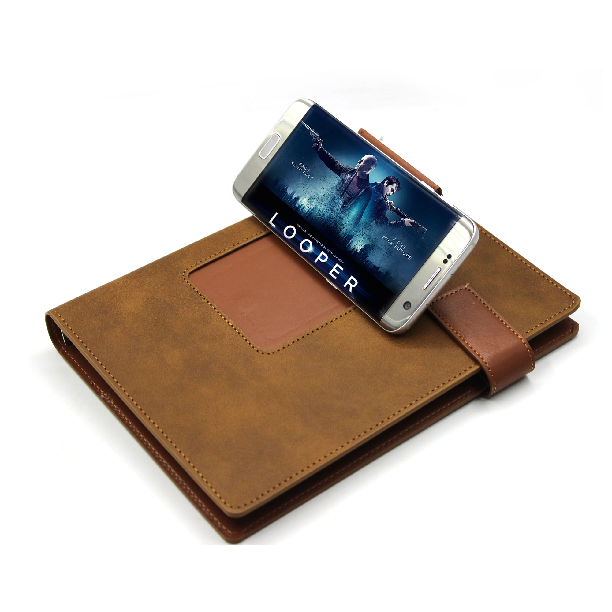 Personalised Mobinox Smart Organizer Ringbinder Notebook with Mobile Stand - No Cash on Delivery