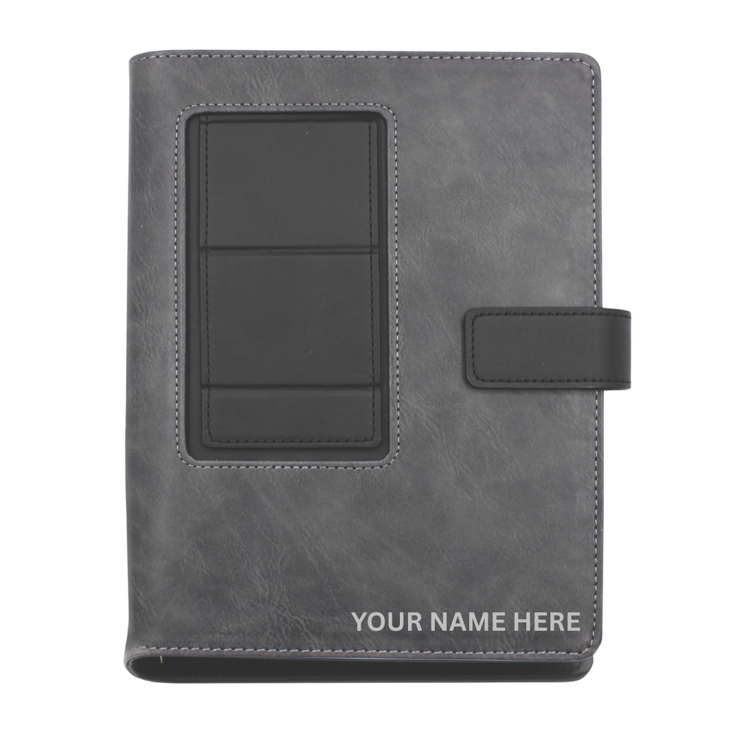 Personalised Mobinox Smart Organizer Ringbinder Notebook with Mobile Stand - No Cash on Delivery